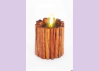Свеча-эко ручной работы MAGIC LOVE с палочками корицы и эфирными маслами корицы и базилика d6-7 h7-8 см круглая TM Aromatte